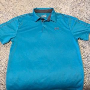 Under Armour HeatGear Light Blue Shirt Size L